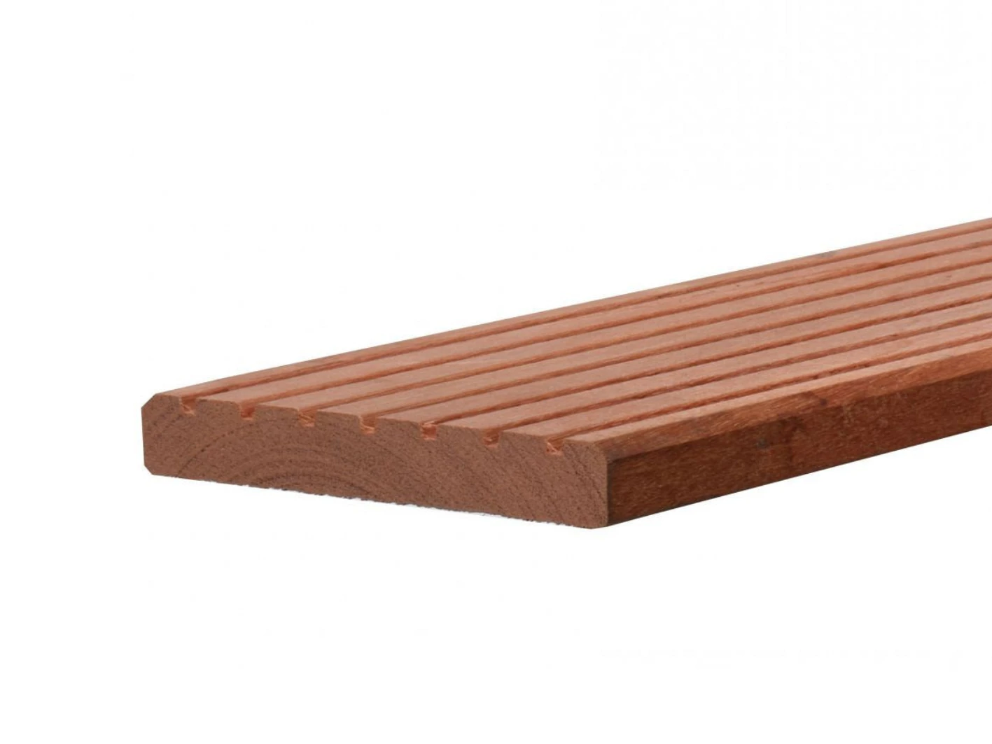 Kapur Hardhout Vlonderplank 2.1 x 14.5 cm (21 x 145 mm) Groef/Glad - Lengte 425 cm - Afbeelding 1